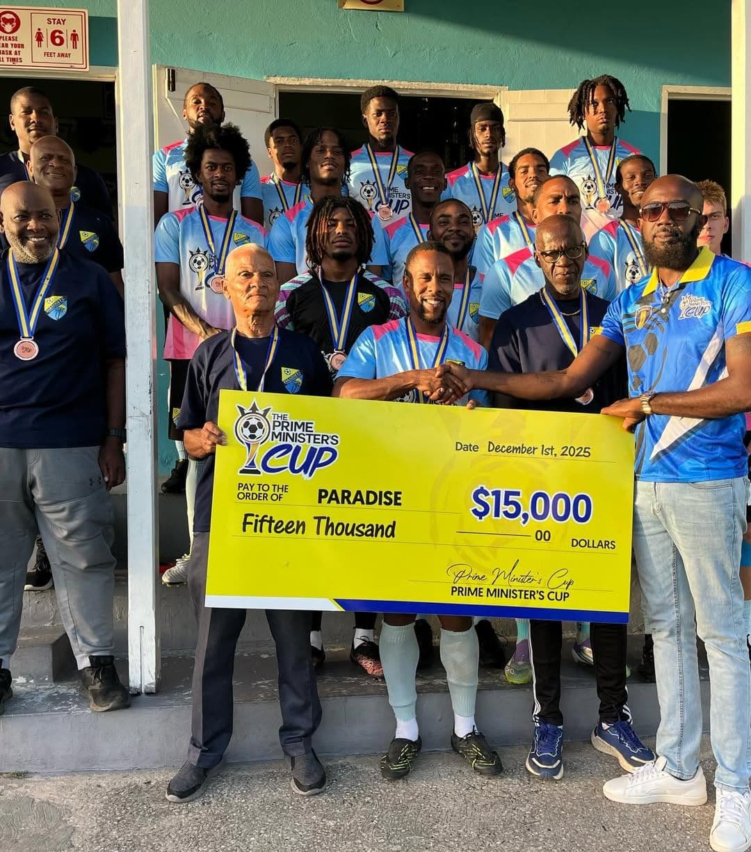 Paradise FC Men secure third place in Prime Minister's Cup 2025
